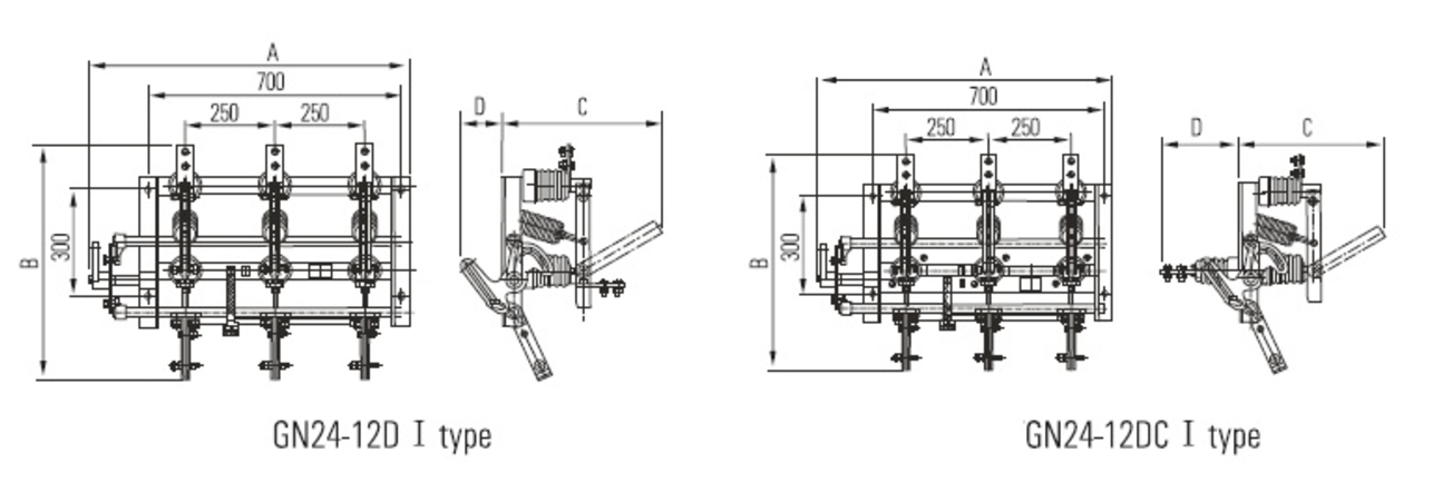 GN24-12 disconnector switch