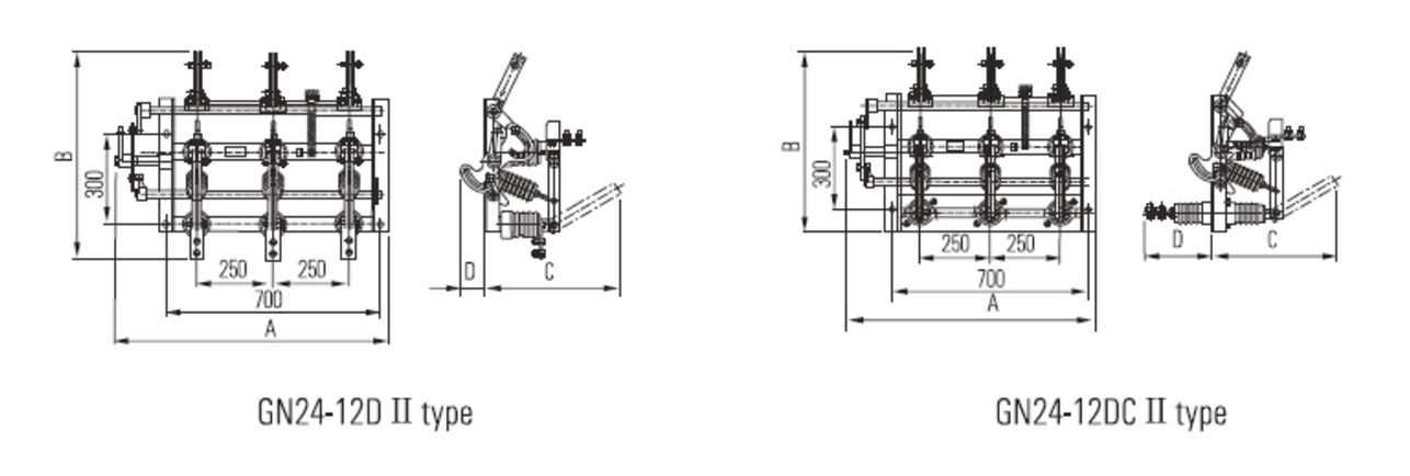 GN24-12 disconnector switch