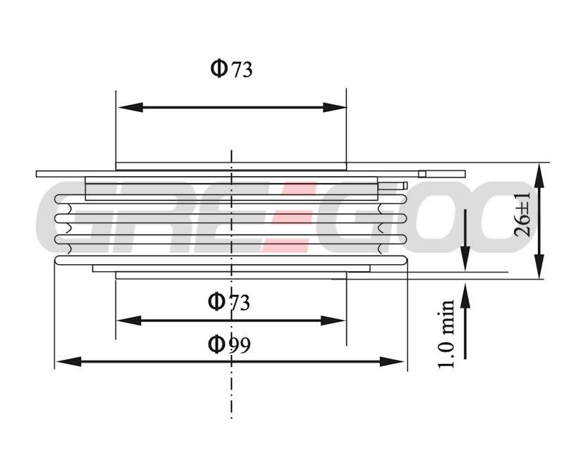 Distributed Gate Thyristor R3370ZC10 to R3370ZC12