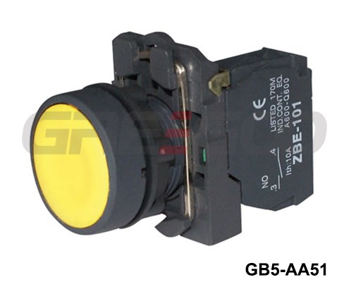 GB5 Non-illuminated Push buttons, Momentary 