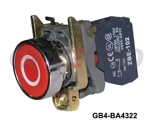 GB4-BA/BP/BL/BC Push Buttons (Non-illuminated,Momentary)