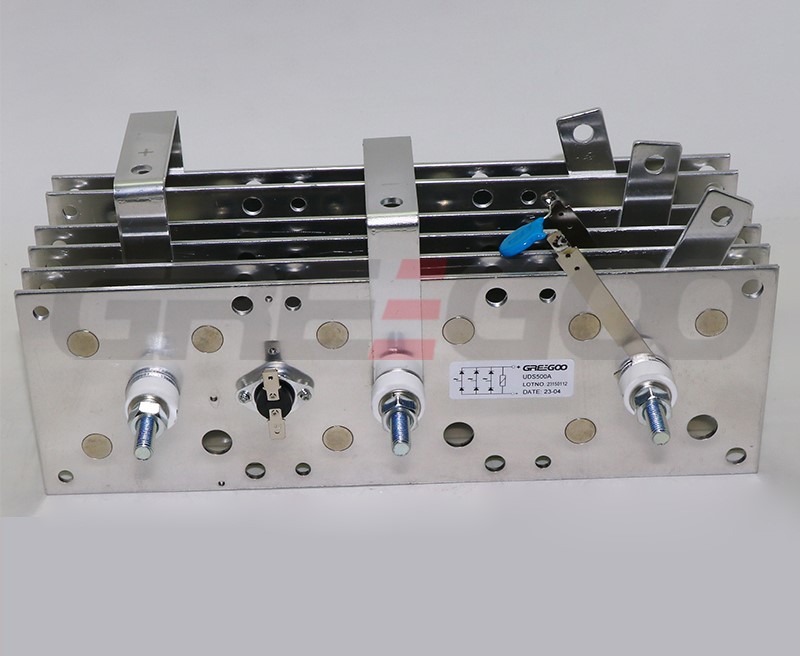 Three phase press fit rectifier