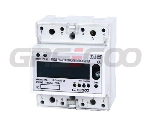 Single phase two wire two tariffs modular energy meter