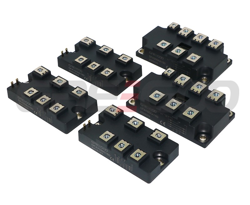 3 phase diode bridge with thyristor module 50A to 200A 800V and 1600V 