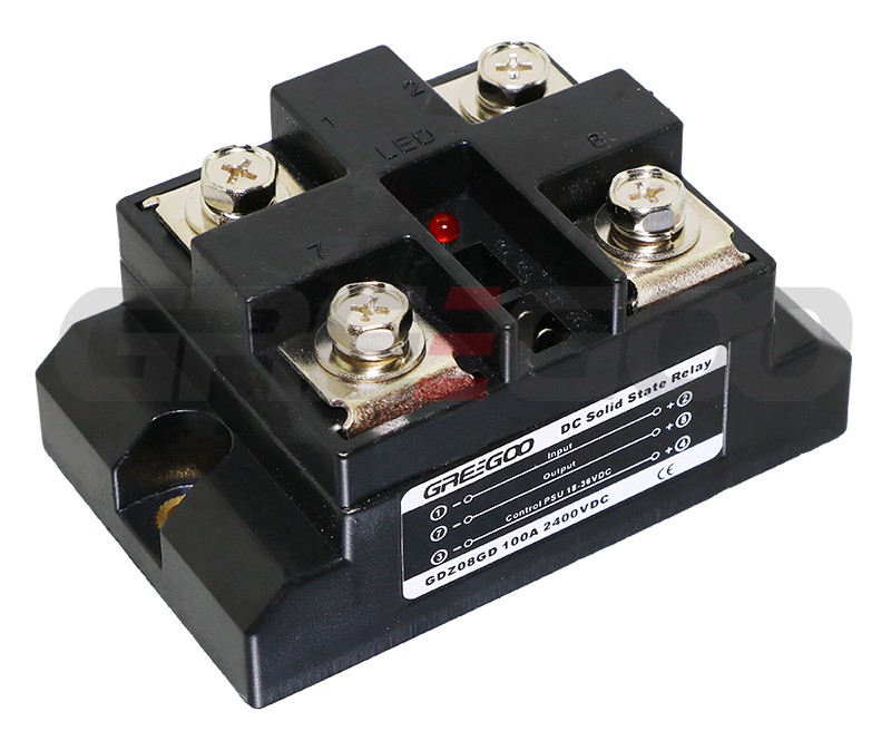 GDZ08GD_100A 2400VDC 1000Hz DC SSR, built-in freewheeling diode for inductive load