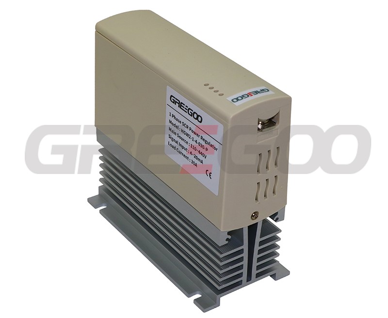 HGW2-1-4-030-P Single Phase SCR Voltage Regulator front view