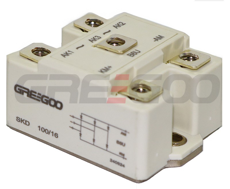 60A 100A 800V to 1600V three phase bridge rectifier