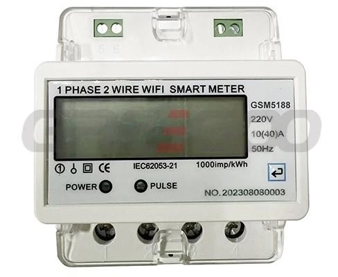 wifi kwh meter din rail lcd display