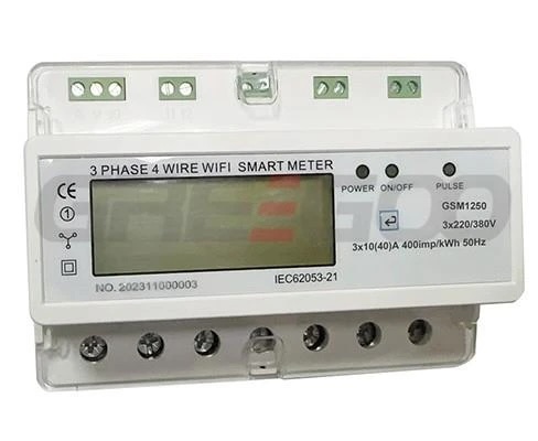 3phase wifi kwh meter din rail
