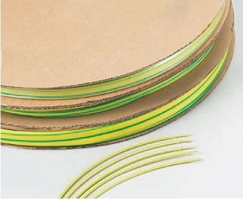 Colored heat shrink tubing