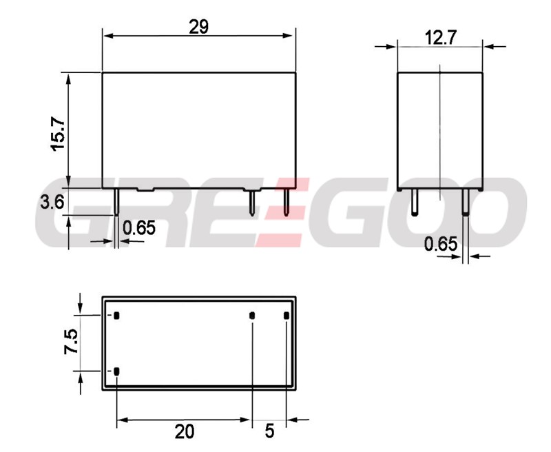 product dimension drawing