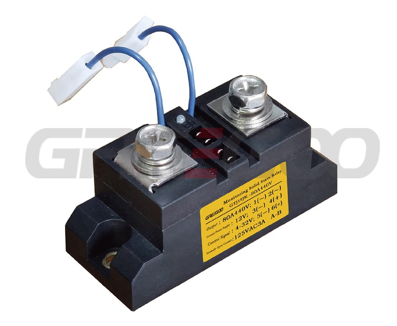 60A to 500A 240/440V 4-32VDC load circuit and itself function monitoring solid state relay