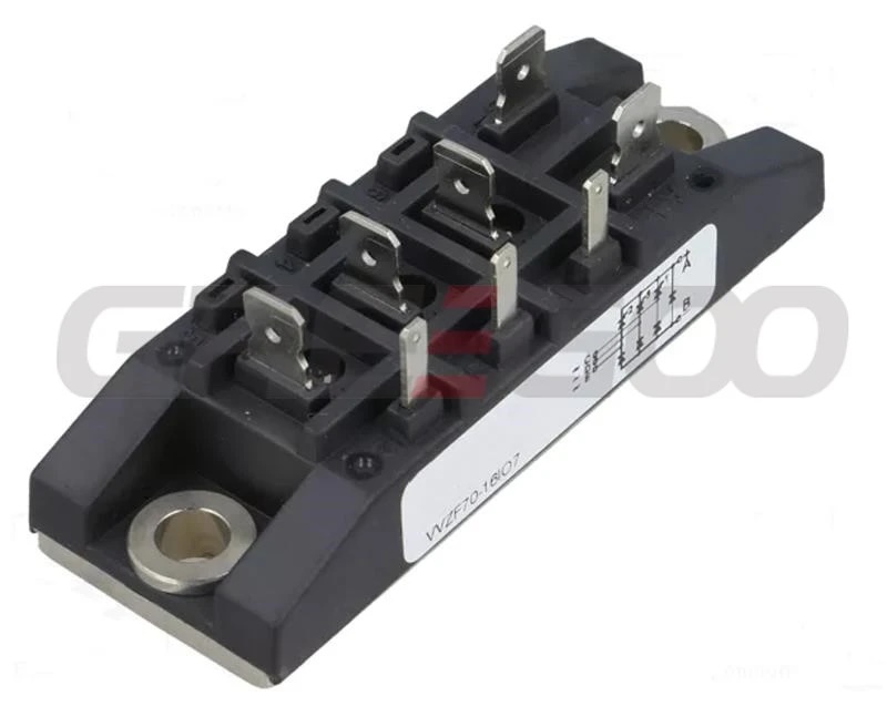 vvzf70-16io7-3 phase half controlled rectifier bridge with freewheeling diode
