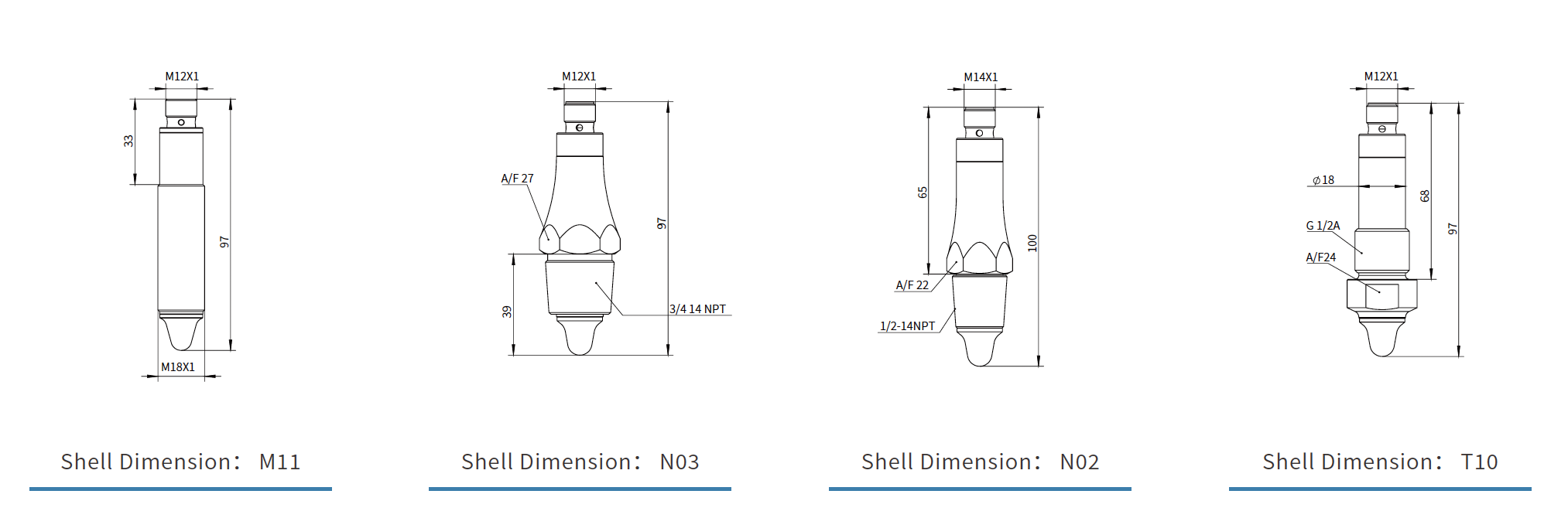 capacitive-level-sensor-dimension overview