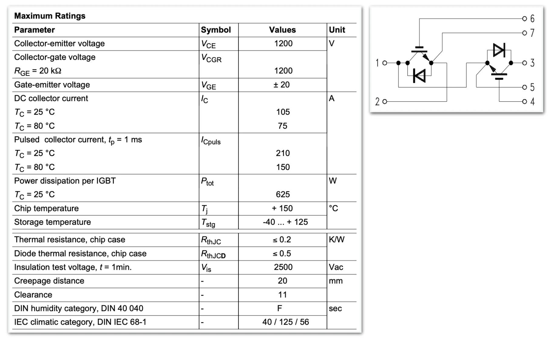 BSM 75 GB 120 DN2 igbt power module