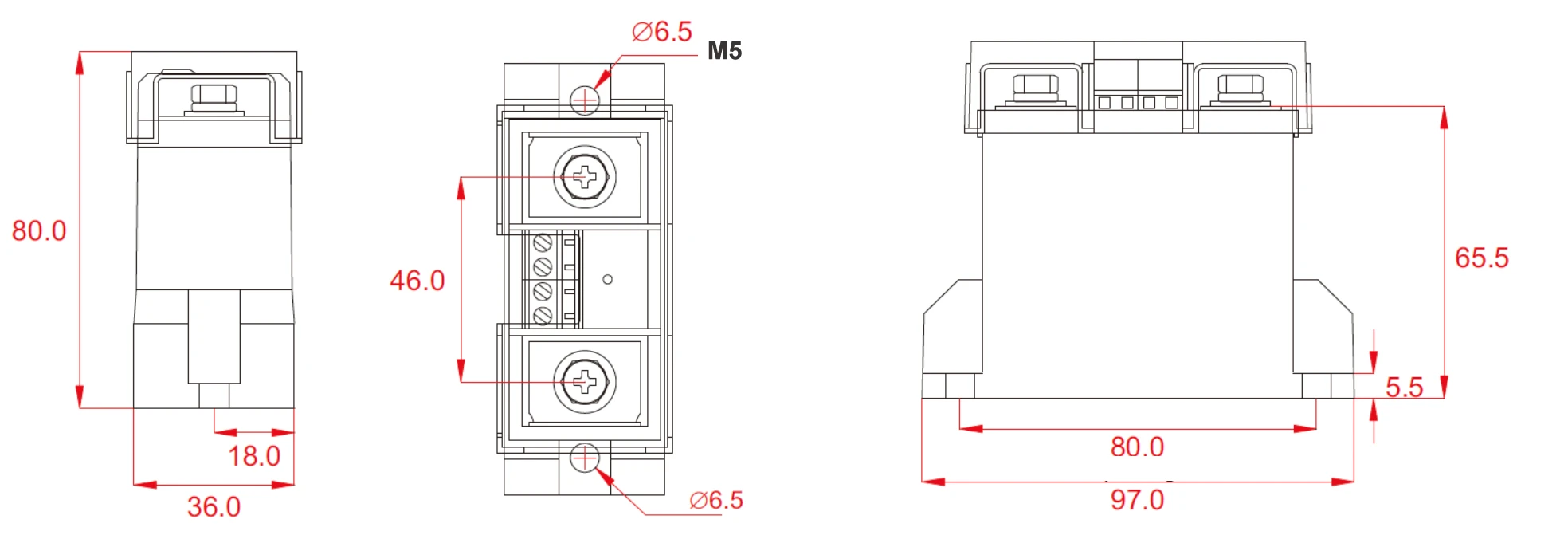 dimensions for HGA linear module