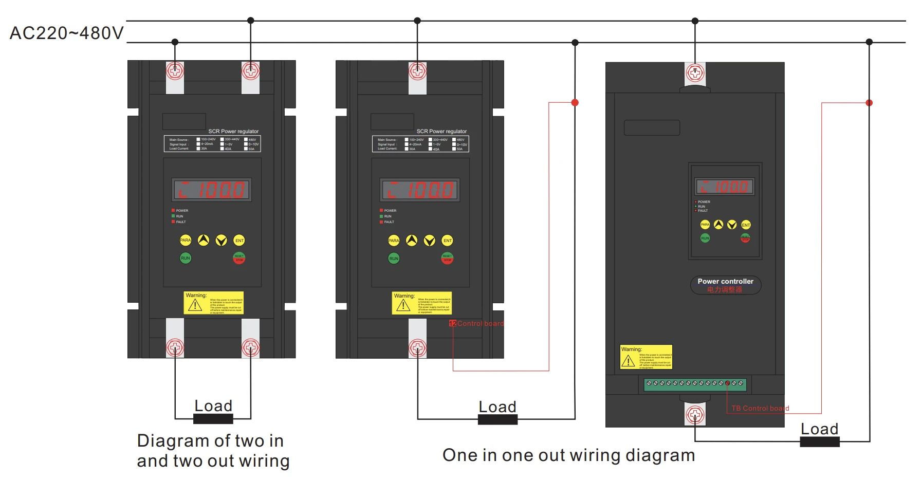 HGW6 single phase scr controller wiring