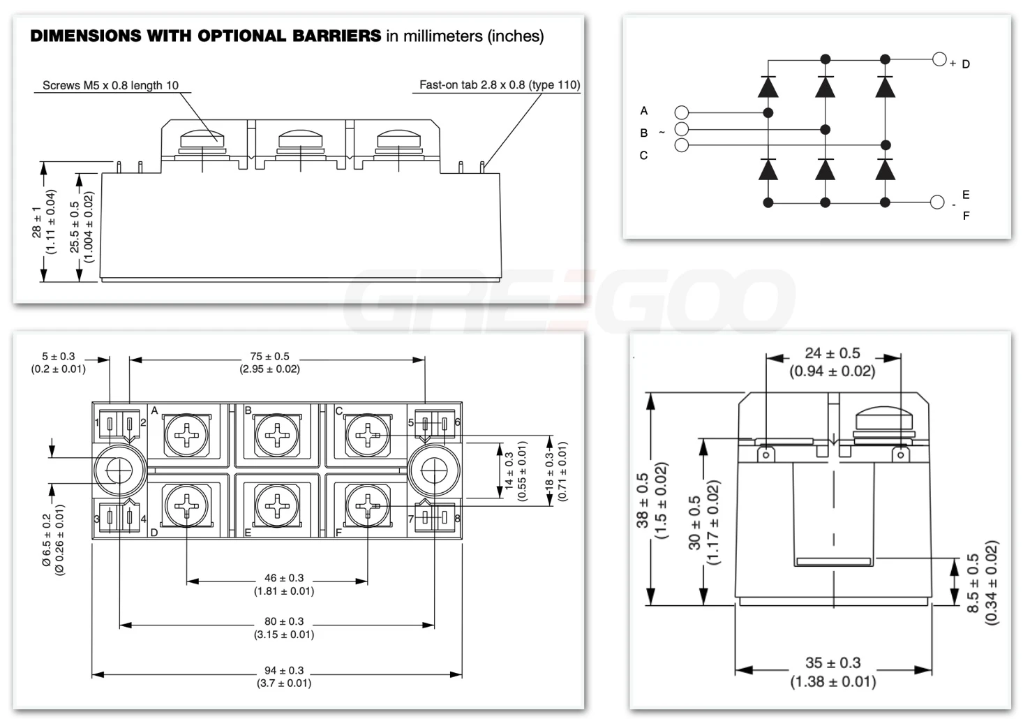 Three Phase Bridge Power Modules