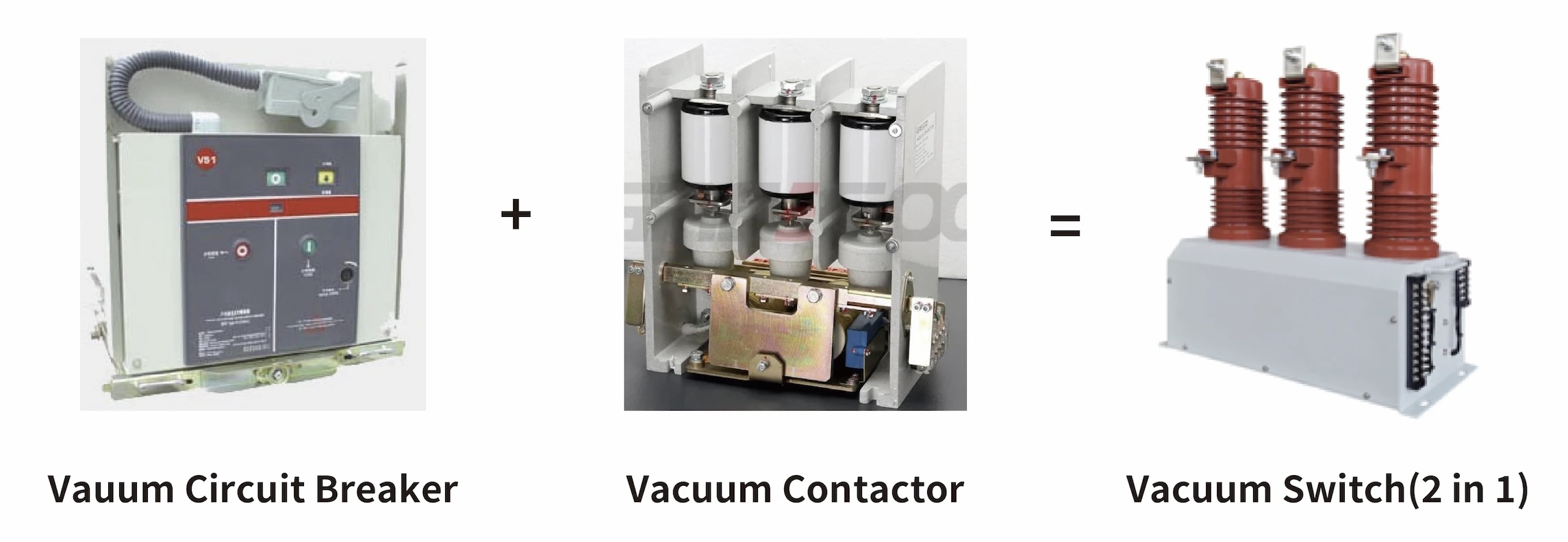 12KV Vacuum Contactor with Vacuum Circuit Breaker Integrated for Frequent Switching under Higher Breaking Capacity 31.5kA