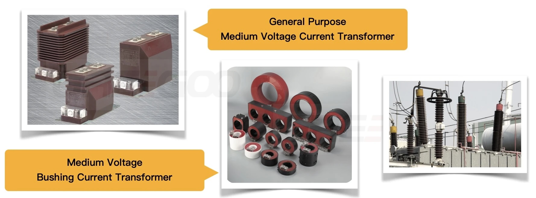 Bushing Current Transformer and cast resin sealed mv CT
