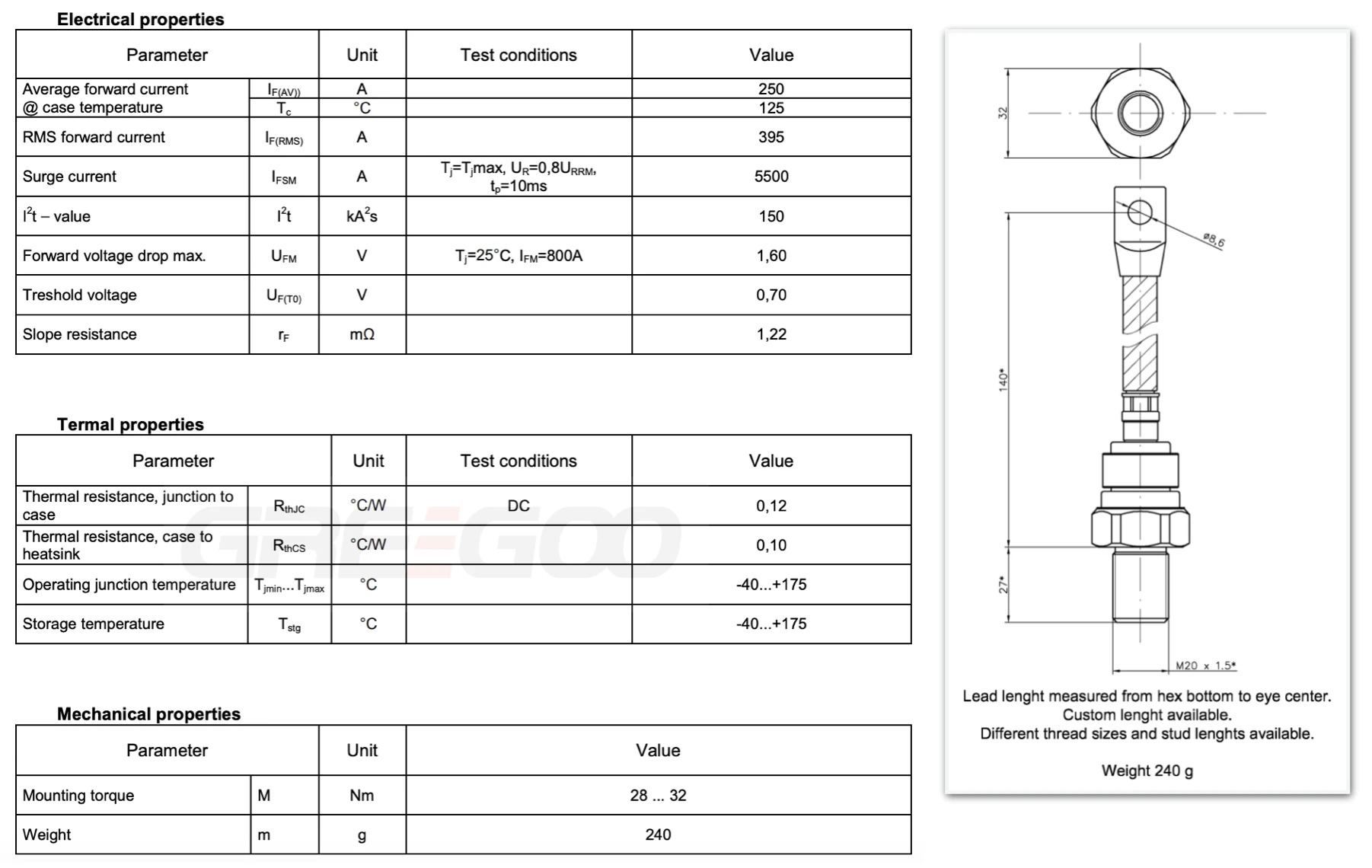 D61-250 Diode