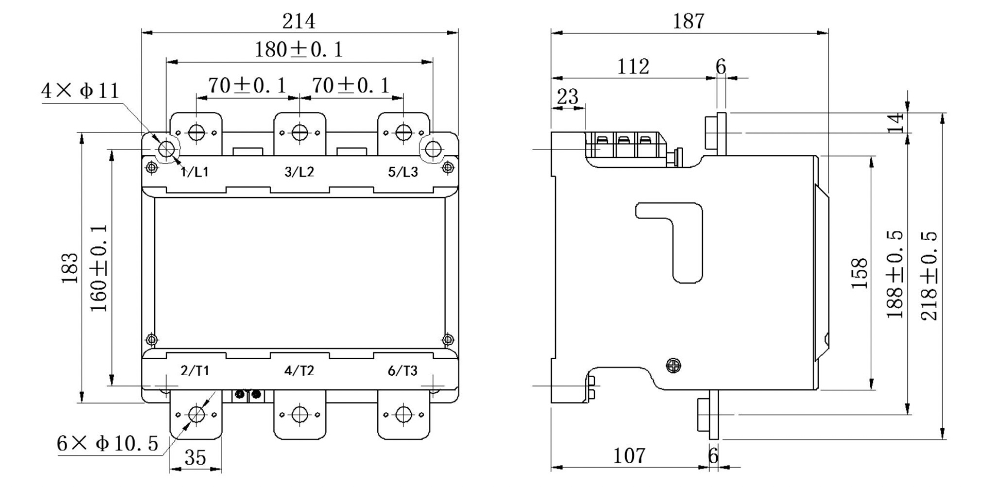 GVC6a product dimensions drawing