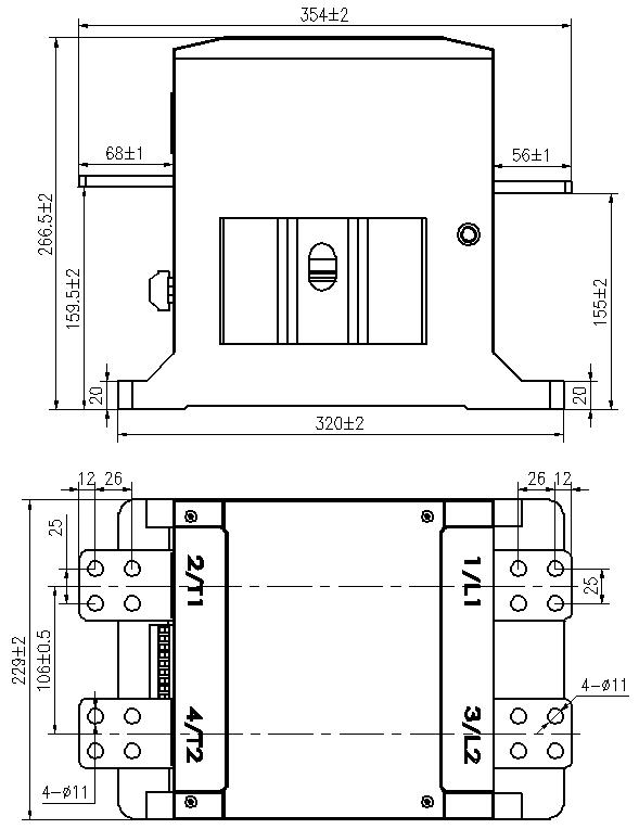 single phase 2 pole vacuum contactor