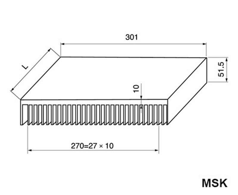 MSK series heatsink