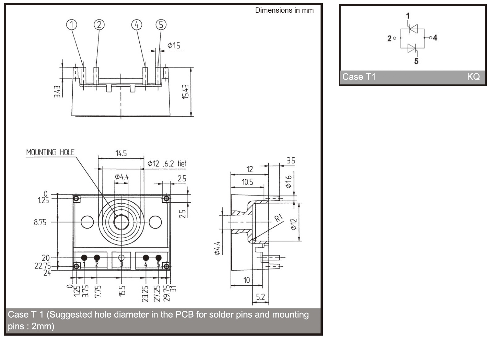 SK 25KQ dimension outline