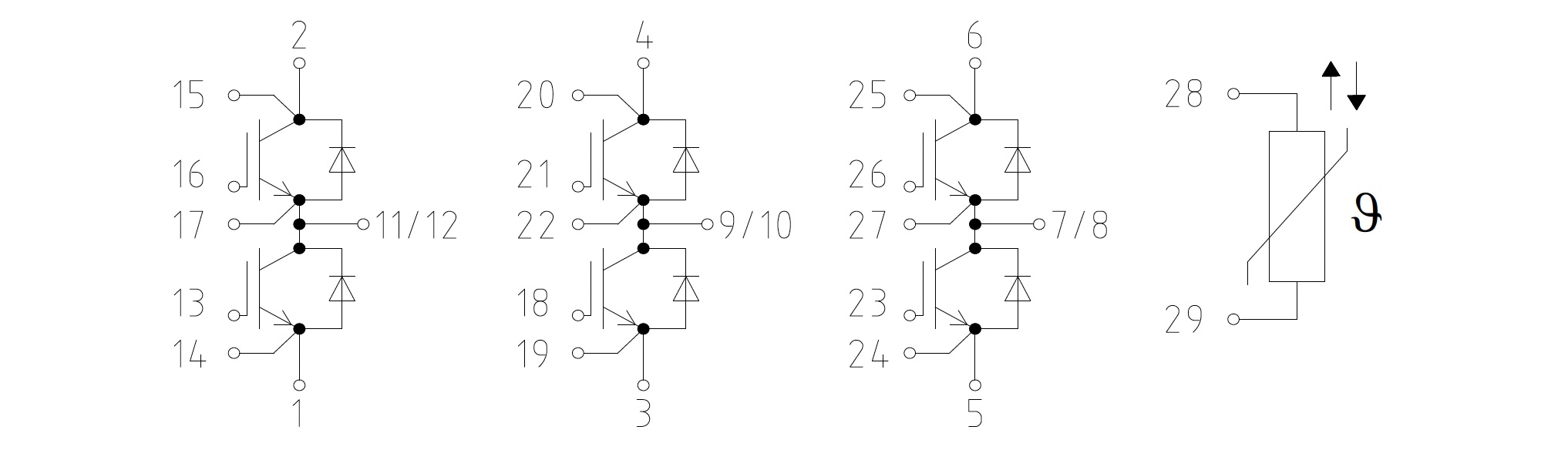 FS450R12KE4 circuit diagram