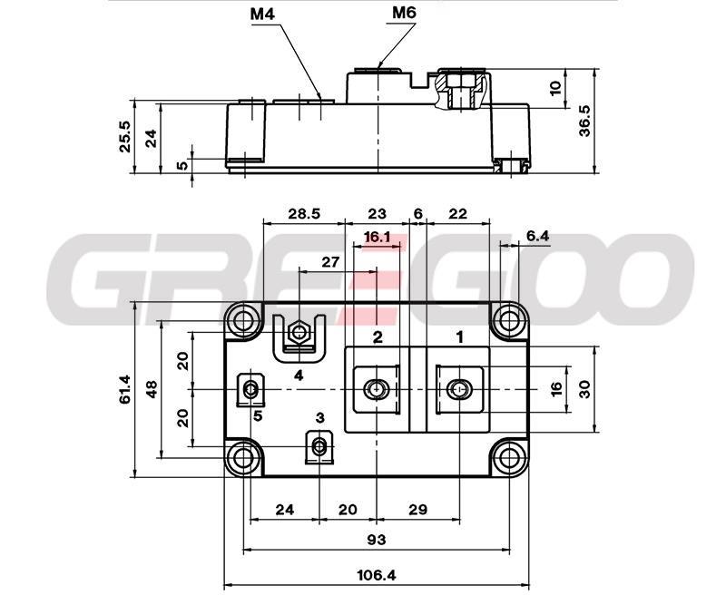 SKKE600F12 Fast Diode Module