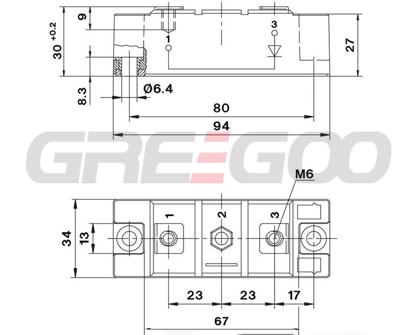 SKKE290F06 Fast diode module