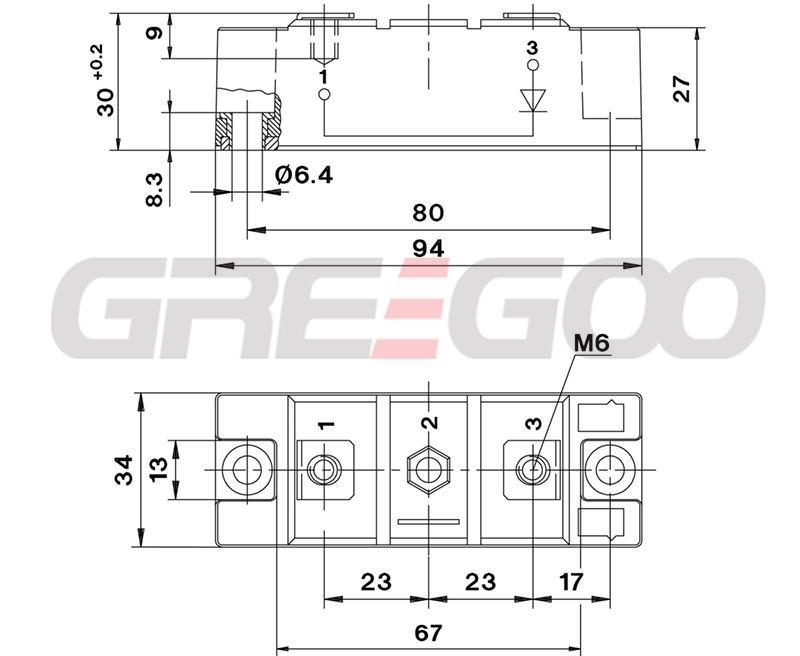 SKKE310F12 Fast diode module