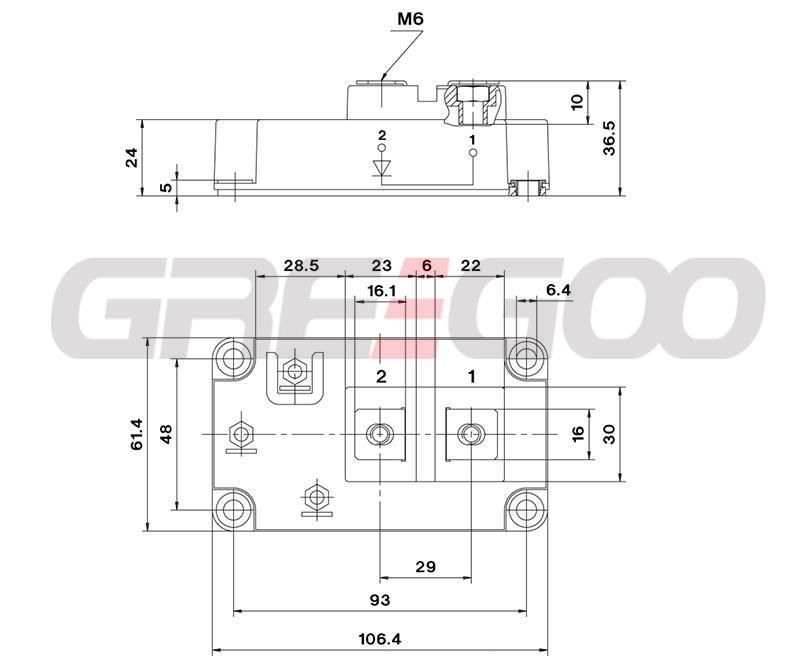 SKKE330F17 Fast Diode Module