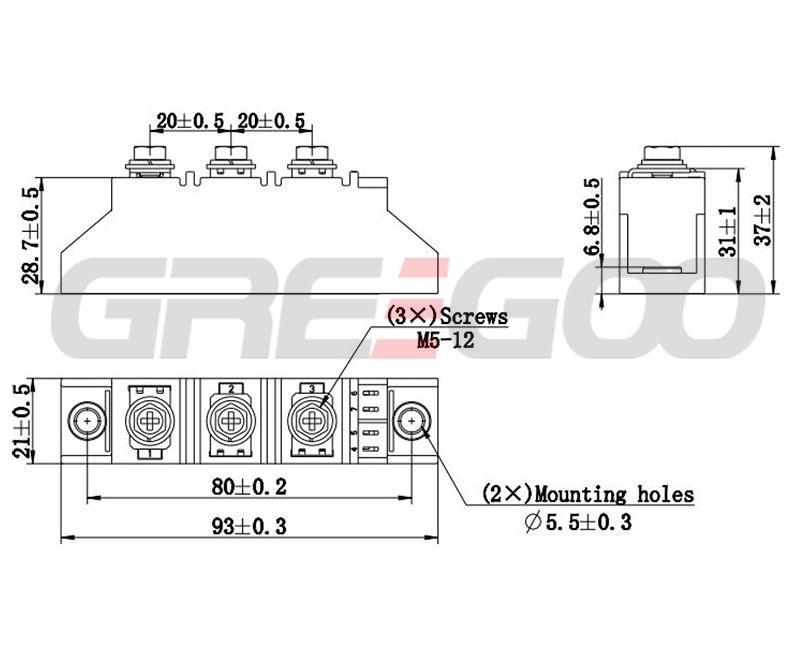 FAST RECOVERY EPITAXIAL DIODE MODULES IR SERIES