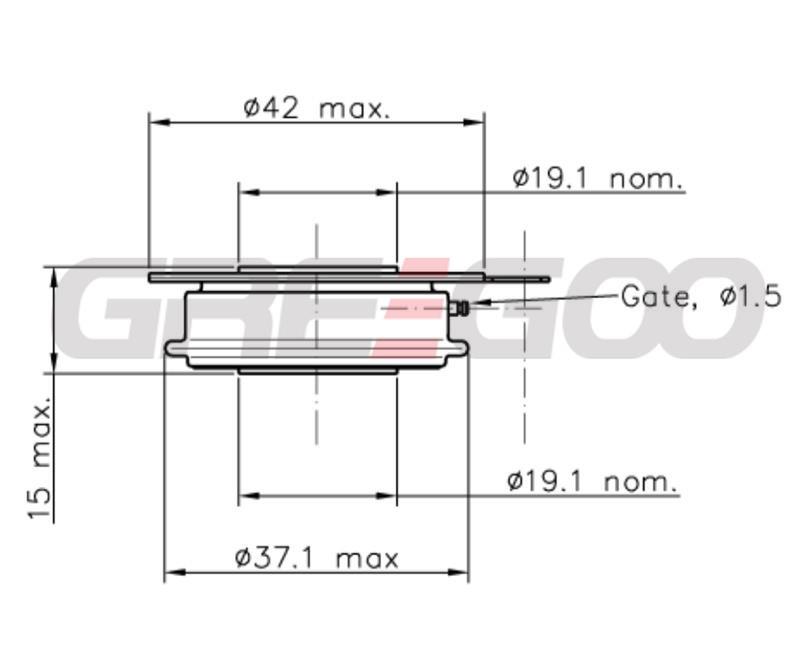 T63-200 T63-250 T63-300 T63-400 T63-500 Phase Control Thyristor